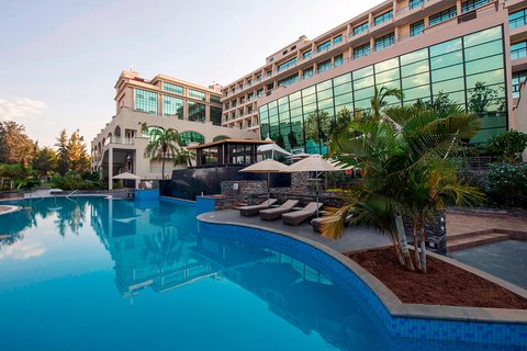 Kigali Marriott Hotel — the international-tier landing spot for UK visitors used to the global Marriott standard